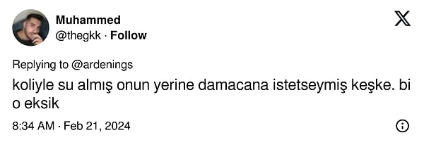 Masanın altına o da sığarmış zaten.