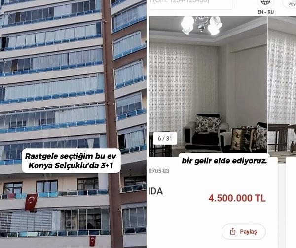 'girisimcigocmen' isimli sosyal medya kullanıcısı Konya'da 3+1 ev fiyatına Finlandiya'da neler yapılabileceğine dair bir hesap yaptı.