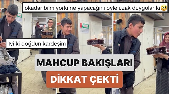 Fabrikada Çalışan Bir Çocuğa Mesai Arkadaşları Tarafından Yapılan Doğum Günü Sürprizi Duygulandırdı