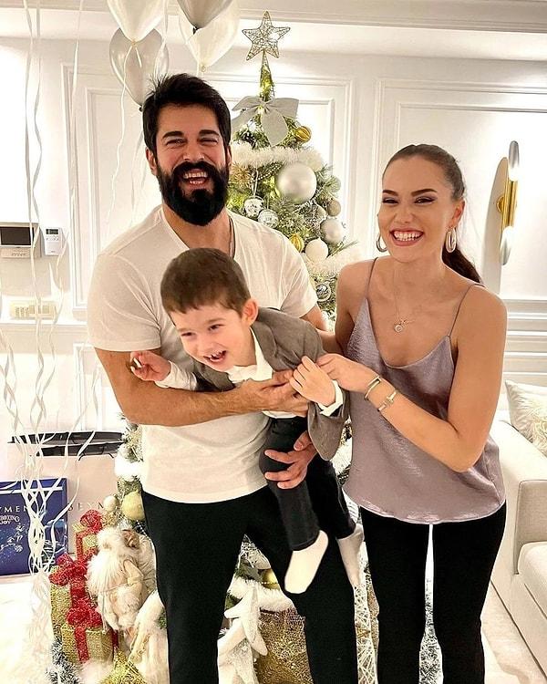 Ünlü oyuncu Burak Özçivit ve Fahriye Evcen'in herkesi imrendiren çekirdek ailesini milyonlarca kişi Instagram hesaplarından takip ediyor.