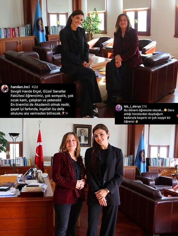 Bu dönemde ders alacağı Derya Tecimer de Hande Erçel'in başarısını ve hocalarının onun hakkındaki düşüncelerini paylaştı.