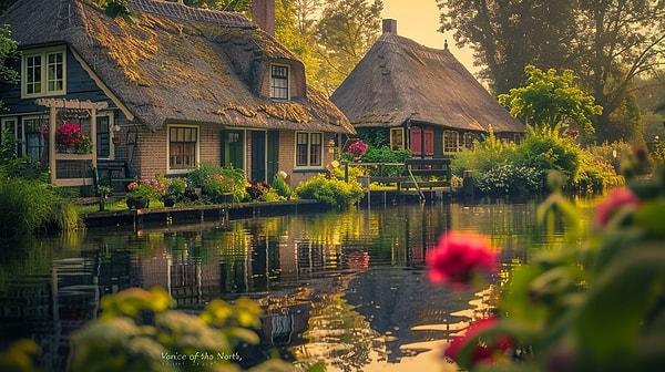 1. Masalsı Köy: Giethoorn, Hollanda