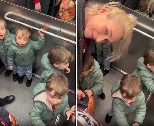 Sosyal medyada viral olan görüntüler için ise birçok kişi, anneye, babaya hatta komşulara sabır diledi...