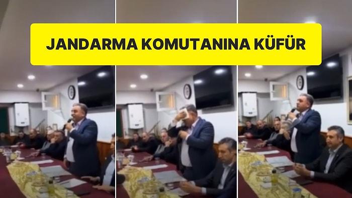 AK Partili Aday Ağzını Bozdu: Jandarma Komutanına Küfür Etti