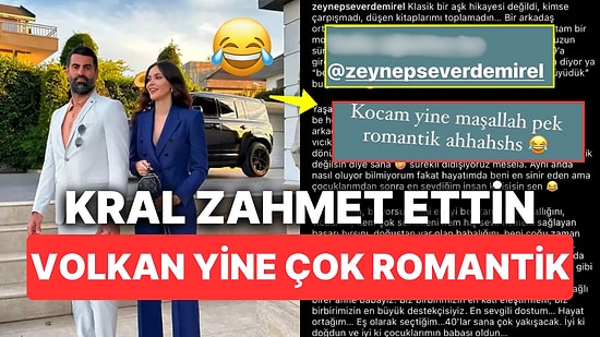 Zeynep Demirel'in Aşkını Adeta Ferhat Gibi Dağlara Haykırdığı Yazıya Volkan Demirel'in Sek Erkek Tepkisi