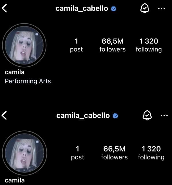 Geçtiğimiz günlerde Instagram profilindeki fotoğrafların hepsini kaldıran ve saçlarını sarıya boyatan Camila Cabello...