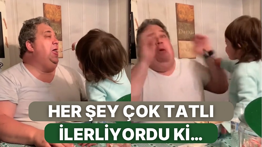 Büyükbabasına Tatlı Tatlı Yemek Yedirirken Beklenmedik Bir Hamle Yapan Miniği İzlerken Acıyı Hissedeceksiniz