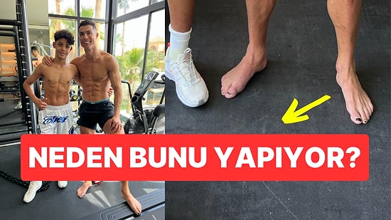 Yine Herkes Oraya Takıldı! Cristiano Ronaldo'nun Oğluyla Fotoğrafını Paylaştı Ayakları Dikkat Çekti