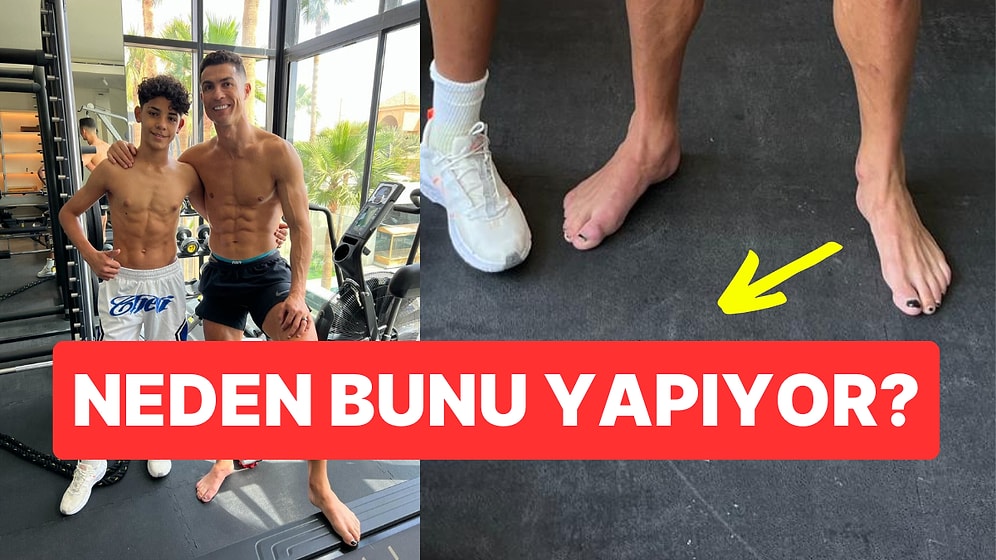 Yine Herkes Oraya Takıldı! Cristiano Ronaldo'nun Oğluyla Fotoğrafını Paylaştı Ayakları Dikkat Çekti