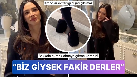 4000 Pound'luk Hırka Faciasıyla Olay Olan Aslıhan Doğan Turan, Bu Sefer de Tüylü Terlikleriyle Dillere Düştü!