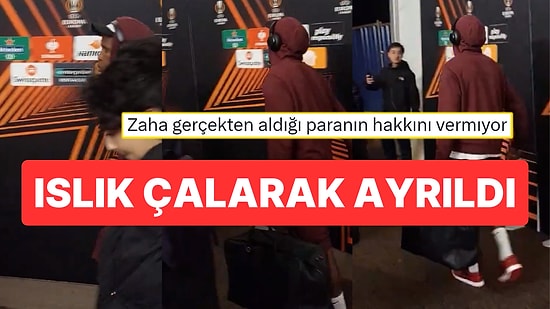 Avrupa'ya Veda Eden Galatasaray'da Zaha'nın Prag Maçından Islık Çalarak Ayrılması Aidiyetini Sorgulattı