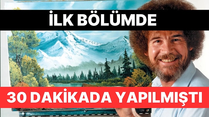 "Belki Şurada Bir Ağaç Vardır" Sözleriyle Tanınan Bob Ross'un Tablosu 9,8 Milyon Dolara Satıldı