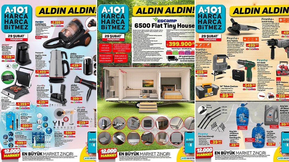 A101'e Tiny House Geliyor! 29 Şubat 2024 A101 Aldın Aldın Kataloğu