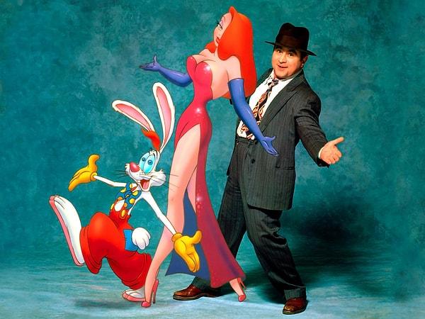 8. Who Framed Roger Rabbit: Eddie'nin kafası bir çizgi film domuzuna dönüşüyor.