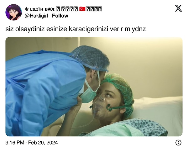 "Siz olsaydınız eşinize karaciğerinizi verir miydiniz?" sorusu sosyal medyada gündem olurken, soruya gelen yanıtları sizler için derledik.