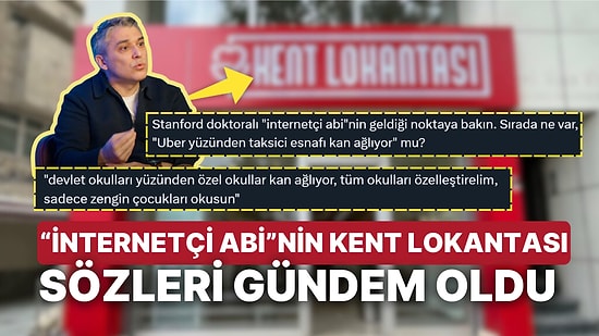 Bağımsız İstanbul Belediye Başkan Adayı 'İnternetçi Abi' Taylan Yıldız'ın Kent Lokantası Açıklaması Olay Oldu