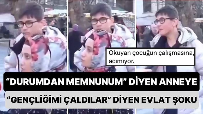 Ülkenin Durumunda Çok Memnun Olduğunu Söyleyen Anne Oğluna Mikrofon Uzatılmasıyla Neye Uğradığını Şaşırdı