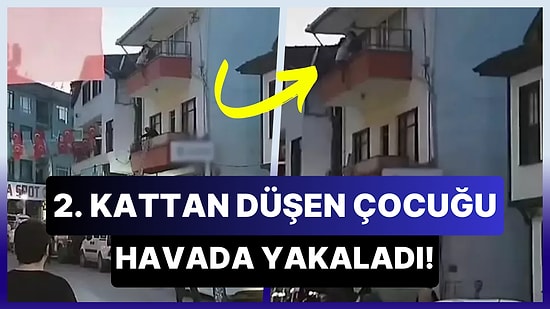 Balkondan Sarkan ve Annesinin Elinden Kayan Çocuğu Havada Yakalayan Pelerinsiz Kahraman
