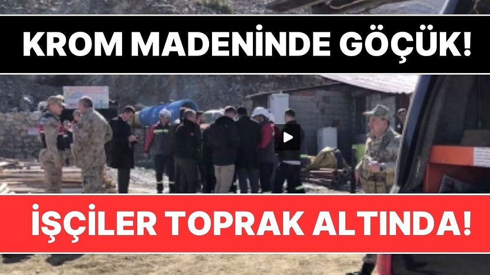Elazığ Palu’daki Krom Madeninde Göçük: İşçiler Toprak Altından Kurtarıldı