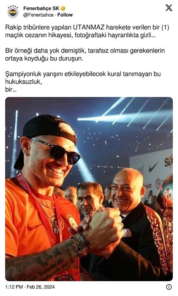 Fenerbahçe'nin Icardi paylaşımı👇