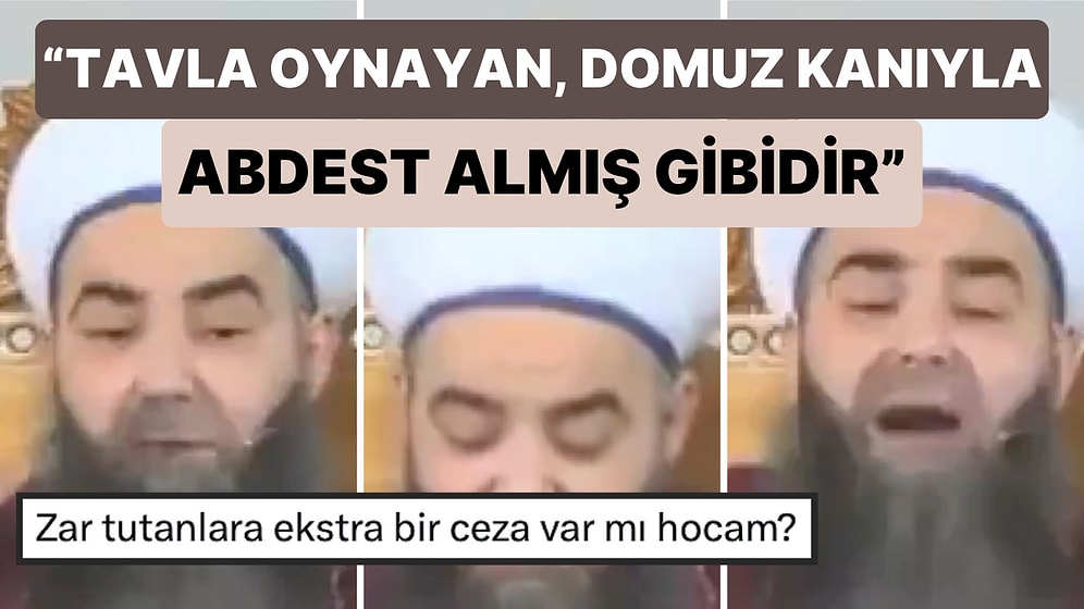 Cübbeli Ahmet'in Tavla Yorumu Gündem Oldu: “Tavla Oynayan, Allah'a-Peygambere İsyan Etmiştir!"
