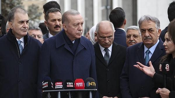 Cumhurbaşkanı ve AK Parti Genel Başkanı Recep Tayyip Erdoğan, partisinin Genişletilmiş İl Seçim İşleri Başkanları Toplantısı'ndan sonra gazetecilerin sorularını yanıtladı.