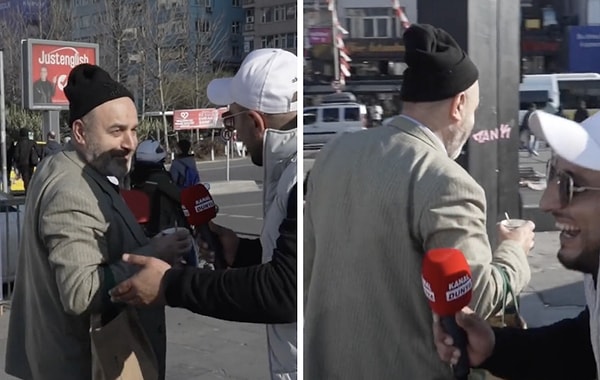 Fakat vatandaşın cevabı hem muhabiri hem izleyenleri güldürdü.