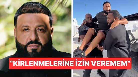 Ünlü DJ Khaled Ayakkabılarının Kirlenmesini İstemediği İçin Korumalarına Kendini Taşıtınca Yok Artık Dedirtti