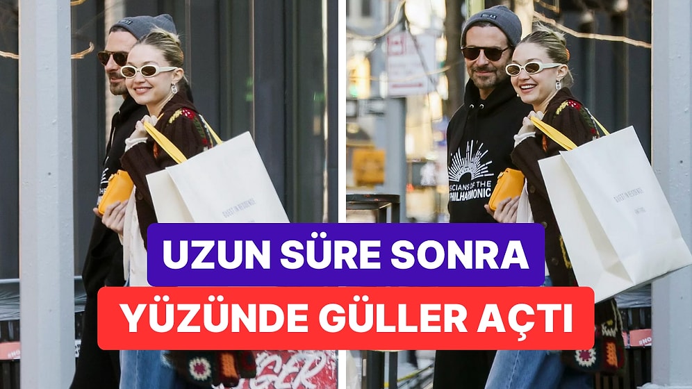 Paparazzilere Sık Sık Yakalanan Bradley Cooper ve Gigi Hadid Çifti İlk Defa Kameralara Birlikte Gülümsedi