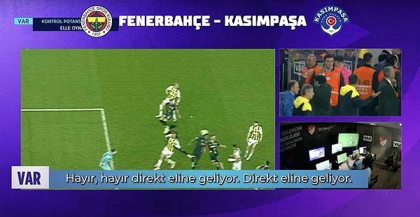 Fenerbahçe - Kasımpaşa penaltı pozisyonundaki VAR konuşmaları şöyleydi👇