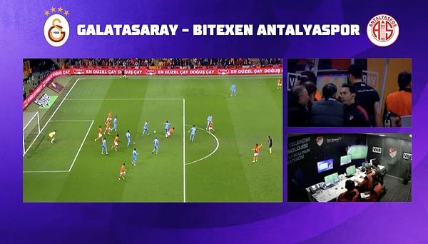 Galatasaray - Antalyaspor maçındaki ilk penaltı VAR kayıtları👇