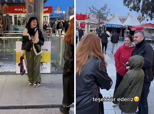 'cananeroglg' isimli sosyal medya kullanıcısı sokakta insanlara iltifat ederek enerjilerini yükseltmek ve günlerini güzelleştirmek istedi.