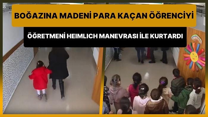 Mardin'de Boğazına Madeni Para Kaçan Öğrenciyi Öğretmen Heimlich Manevrasıyla Kurtardı