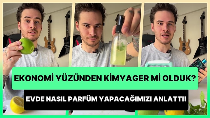 Ekonomi Yüzünden Kimyager Olduk: Parfüm Uzmanı Genç, Evde Versace Eros Parfümünün Nasıl Yapılacağını Anlattı