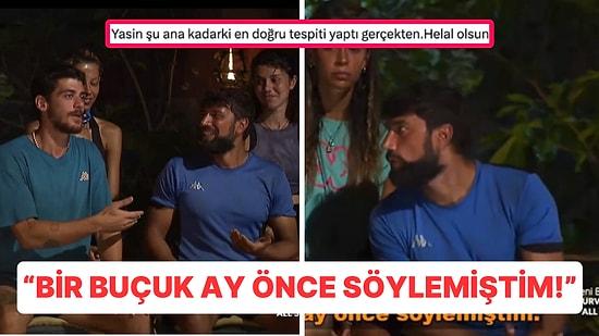Survivor'da Sema'nın Diskalifiye Edilmesinin Ardından Yasin'in Pınar Hakkında Söyledikleri Gündem Oldu!