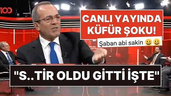 Sinirlerine Hakim Olamayan Gazeteci Şaban Sevinç, Canlı Yayında Küfür Etti!