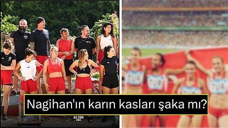 Survivor'ın İddialı Yarışmacıları Nagihan, Merve ve Pınar'ın Olimpiyatlarda Omuz Omuza Fotoğrafı Ortaya Çıktı