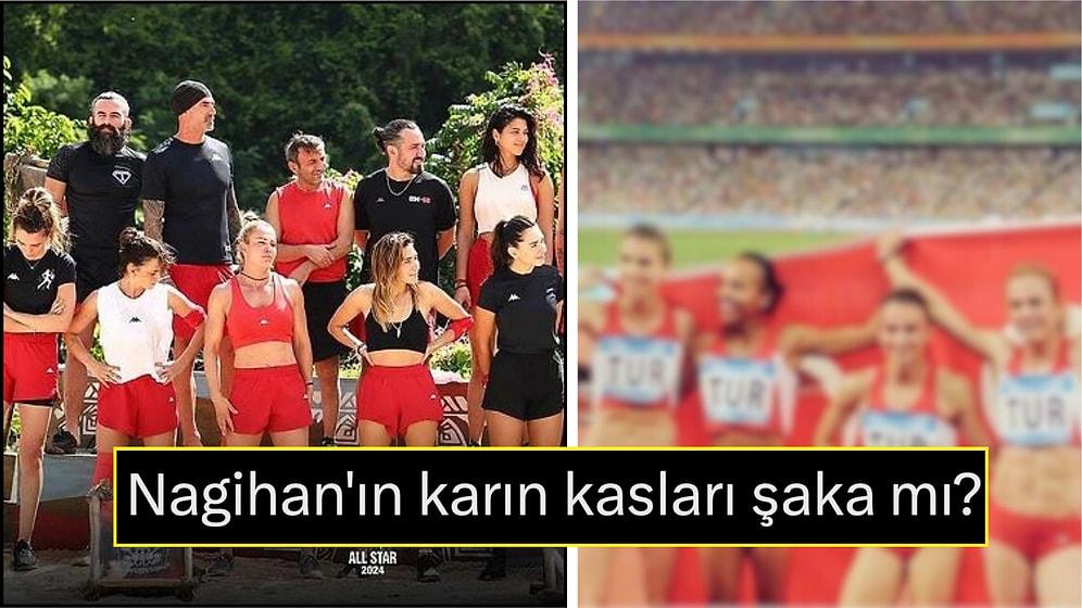 Survivor'ın İddialı Yarışmacıları Nagihan, Merve ve Pınar'ın Olimpiyatlarda Omuz Omuza Fotoğrafı Ortaya Çıktı