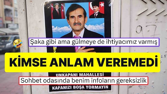 Niye Diye Sormayın Dedi: Samsun'da Bir Esnaf Her Yere Muhtar Adayı Değilim Afişi Astı