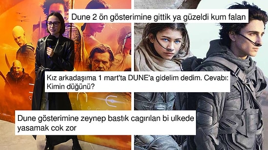 Zeynep Bastık'ın Ön Gösterime Gitmesinden Düğün Esprisine Dune Filmini Mizahına Alet Ederek Güldüren Kişiler