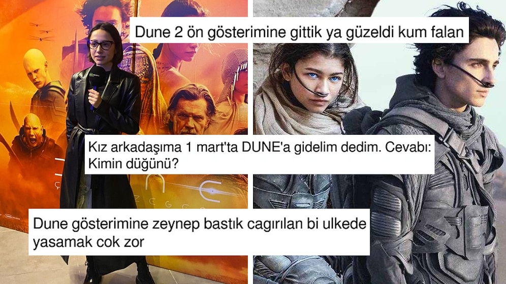 Zeynep Bastık'ın Ön Gösterime Gitmesinden Düğün Esprisine Dune Filmini Mizahına Alet Ederek Güldüren Kişiler