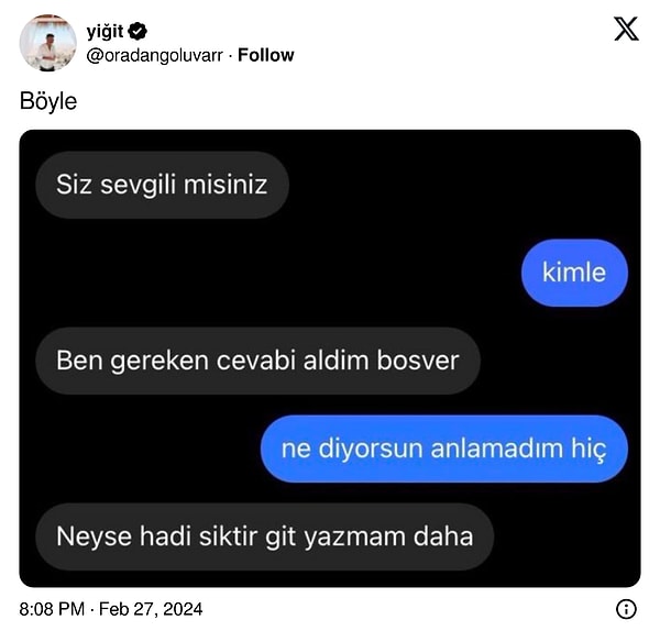 Kimle denince iş biter.