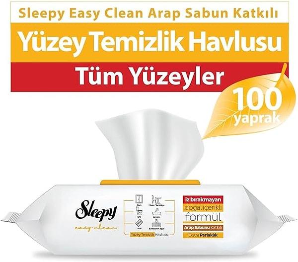 12. Pratiklik denince de Sleepy Easy Clean çok amaçlı temizlik havlusu.
