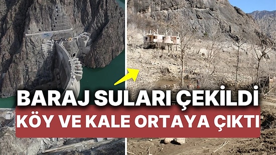 Baraj Suları Tahliye Edilince 150 Yıllık İlçe Ortaya Çıktı! Vatandaşlar Sular Altında Kalan Anılarını Yad Etti