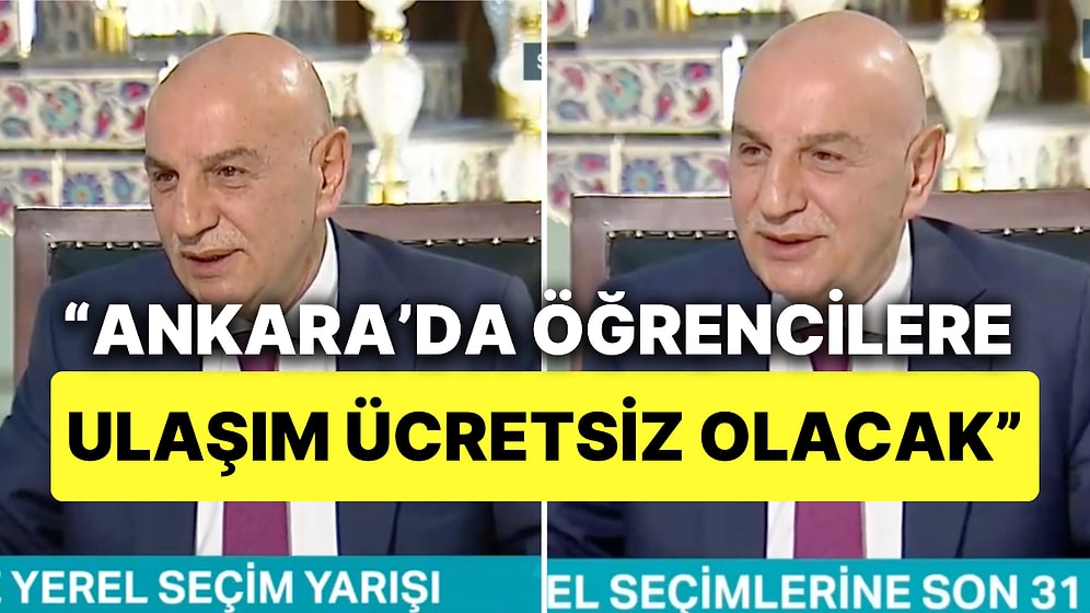 Cumhur İttifakı ABB Başkan Adayı Turgut Altınok Öğrencilere Ulaşımın Ücretsiz Olacağını Duyurdu