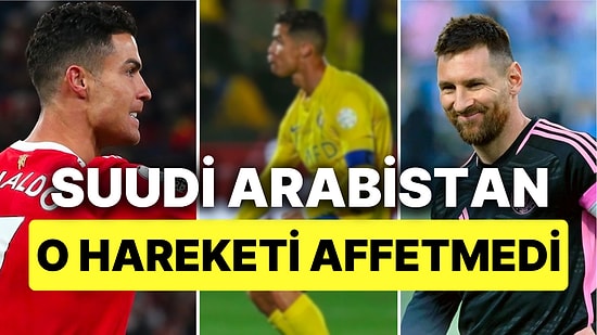 Cristiano Ronaldo'nun Messi'nin Adını Duyunca Taraftara Yaptığı Uygunsuz Hareket Cezasız Kalmadı