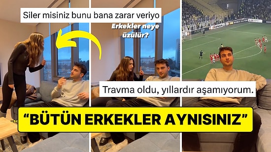 "Erkekler Neye Üzülür?" Sorusuna Cevap Olarak Tuttuğu Takıma Ait Anları Düşünen Fenomenin Viral Olan Videosu