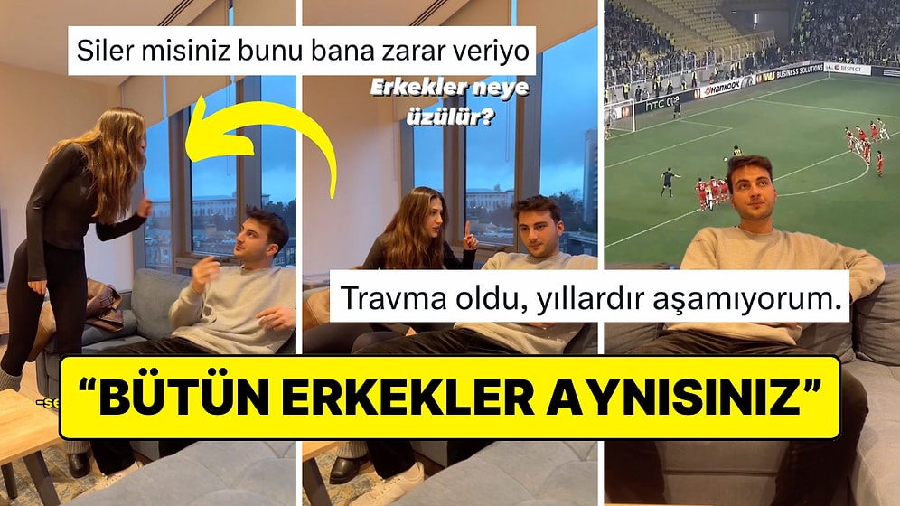 "Erkekler Neye Üzülür?" Sorusuna Cevap Olarak Tuttuğu Takıma Ait Anları Düşünen Fenomenin Viral Olan Videosu