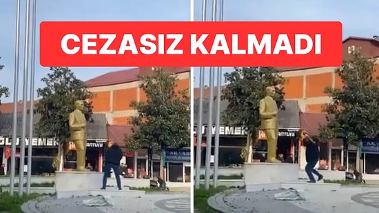 Sakarya’da Atatürk Büstüne Saldırı: Gözaltına Alınan Zanlı Tutuklandı