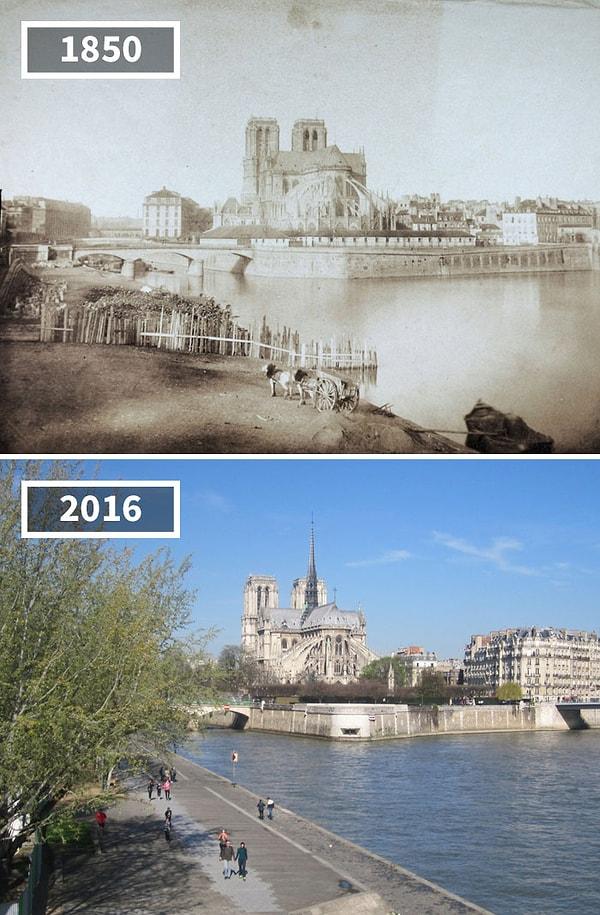 12. Notre Dame, Paris, France, 1850 - 2016.